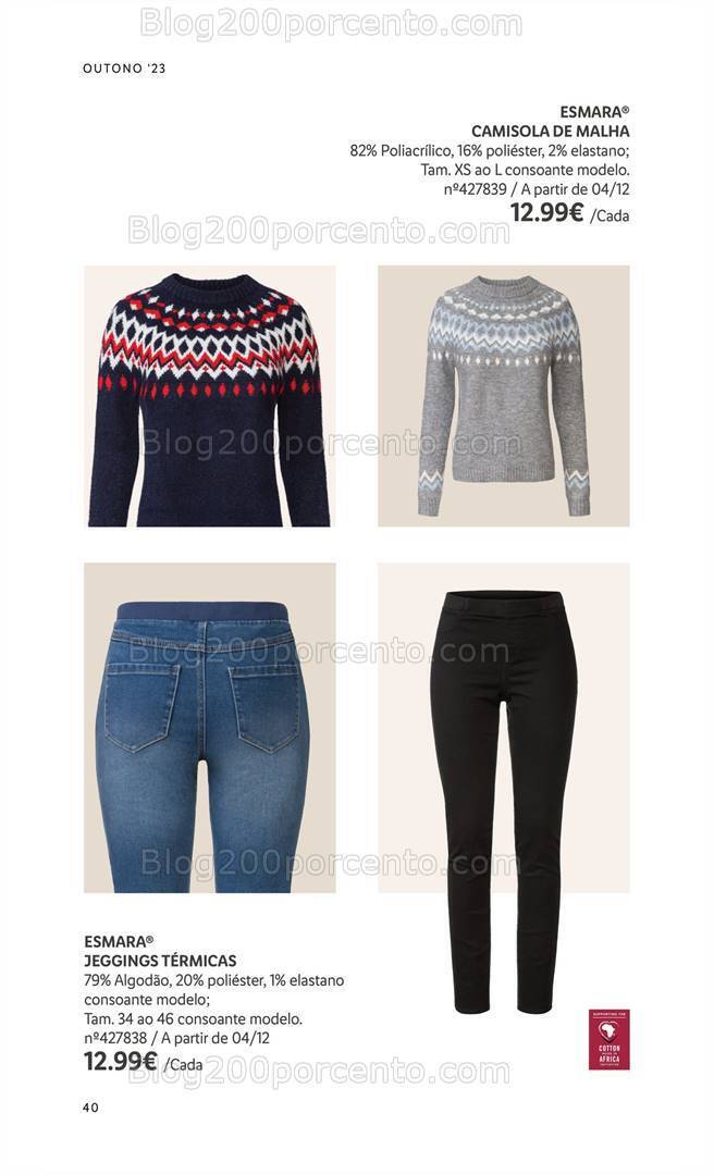 Antevisão Folheto LIDL Moda Outono - Inverno Promoções a partir de 14 setembro