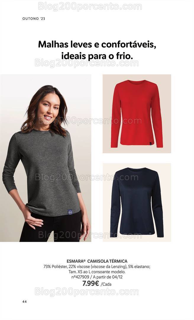 Antevisão Folheto LIDL Moda Outono - Inverno Promoções a partir de 14 setembro