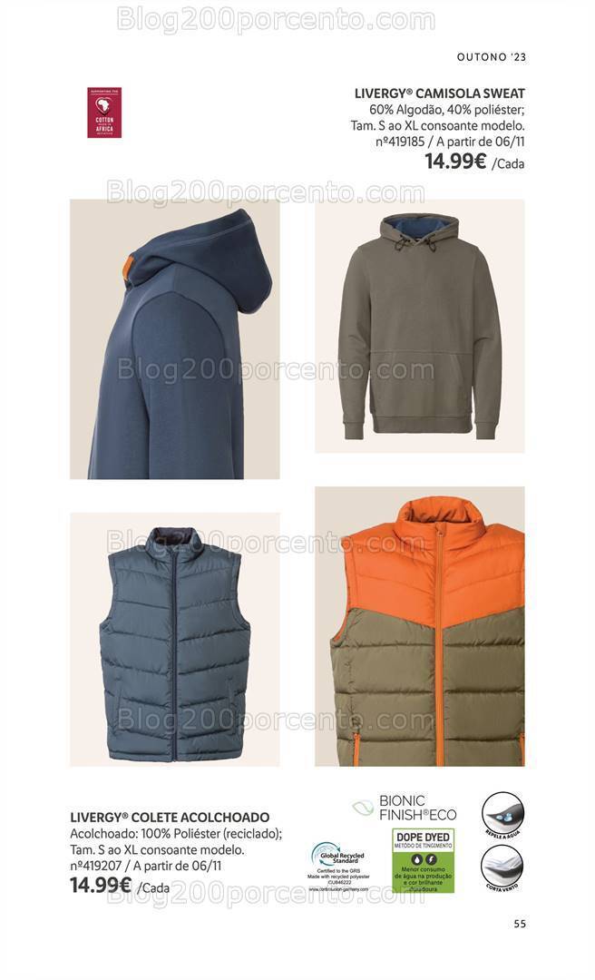 Antevisão Folheto LIDL Moda Outono - Inverno Promoções a partir de 14 setembro