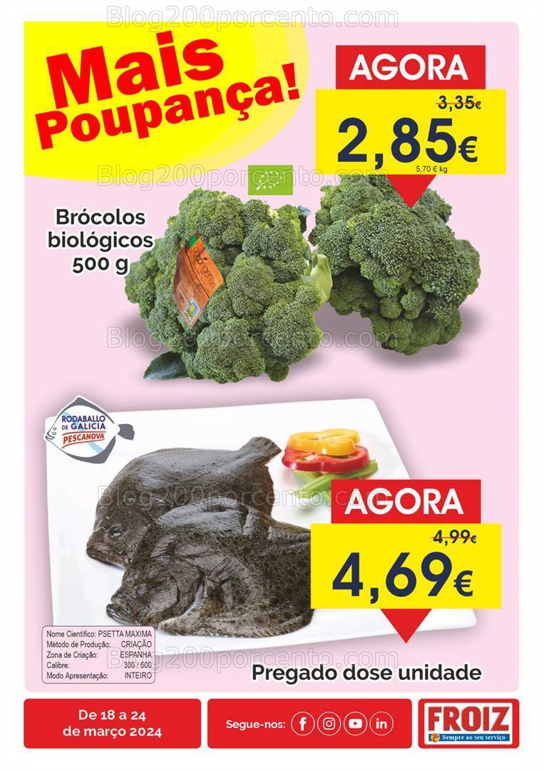 Antevisão Folheto FROIZ Extra Promoções de 18 a 24 março