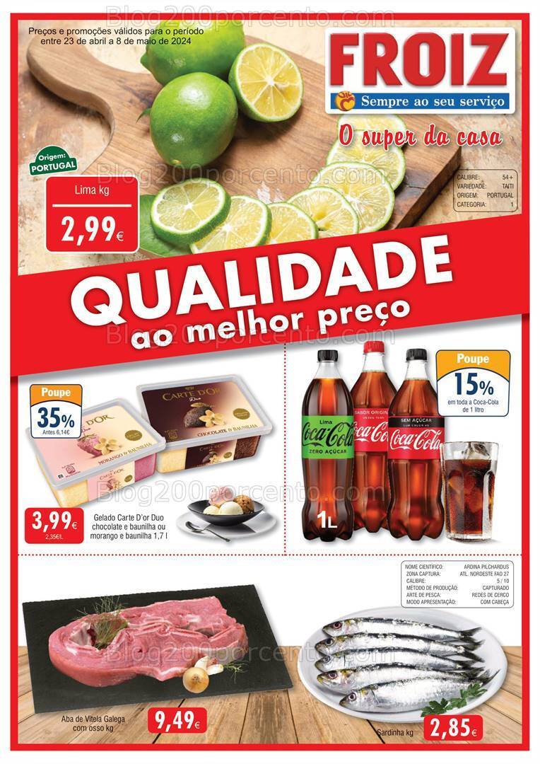 Antevisão Folheto FROIZ Promoções de 23 abril a 8 maio