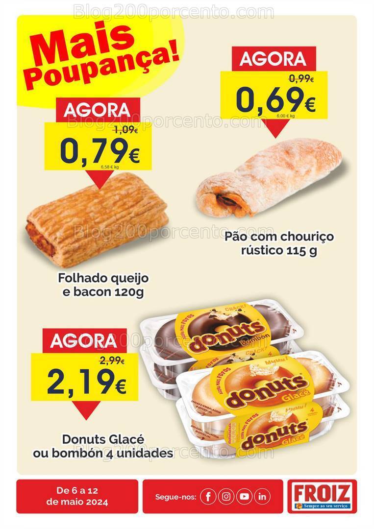 Antevisão Folheto FROIZ Promoções de 6 a 12 maio