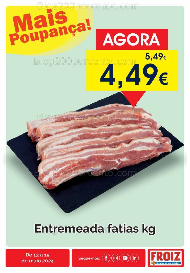 Antevisão Folheto FROIZ Promoções de 13 a 19 maio