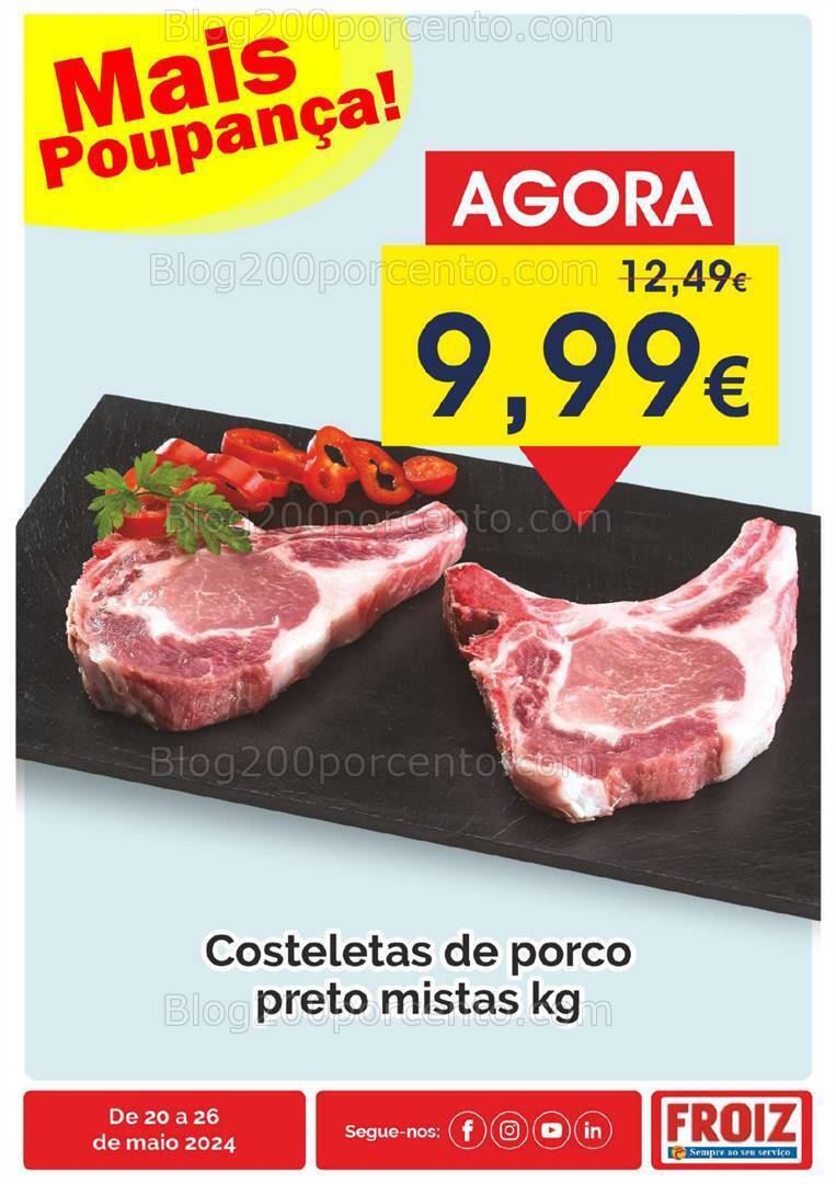 Antevisão Folheto FROIZ Promoções de 20 a 26 maio