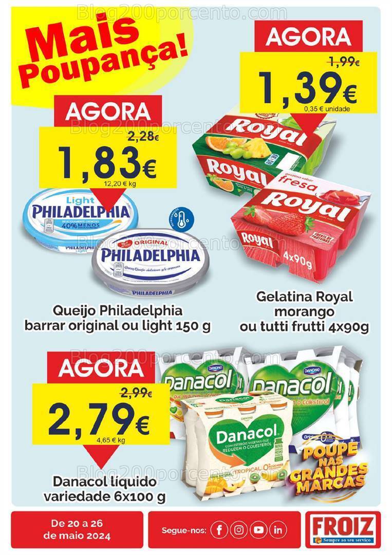 Antevisão Folheto FROIZ Promoções de 20 a 26 maio