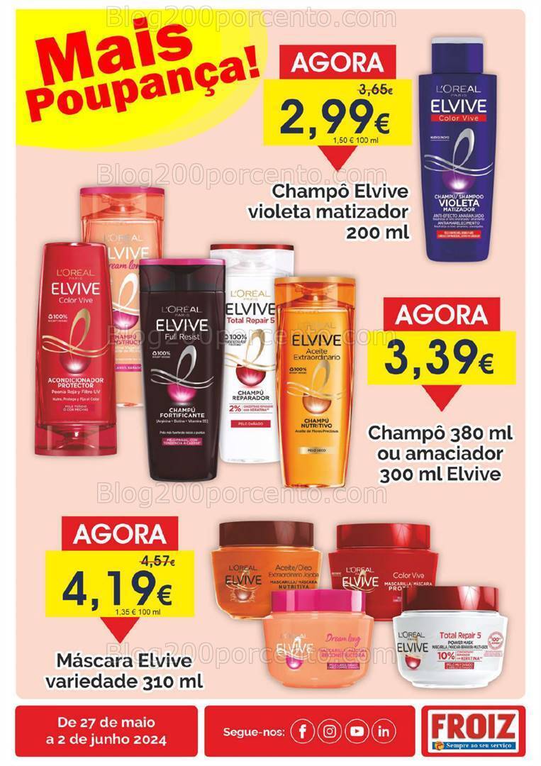 Antevisão Folheto FROIZ Promoções de 27 maio a 2 junho