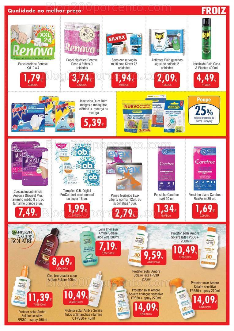 Antevisão Folheto FROIZ Promoções de 29 maio18 junho