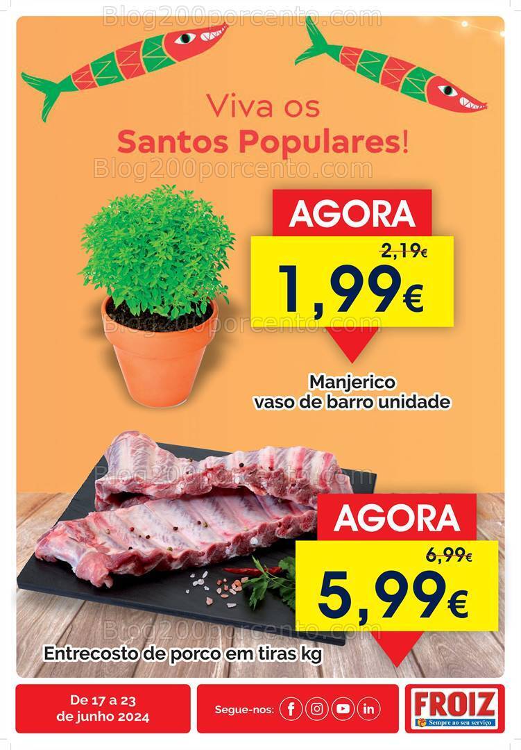 Antevisão Folheto FROIZ Promoções de 17 a 23 junho