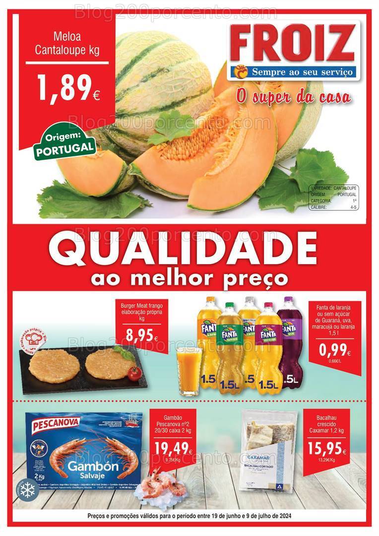 Antevisão Folheto FROIZ Promoções de 19 junho a 9 julho