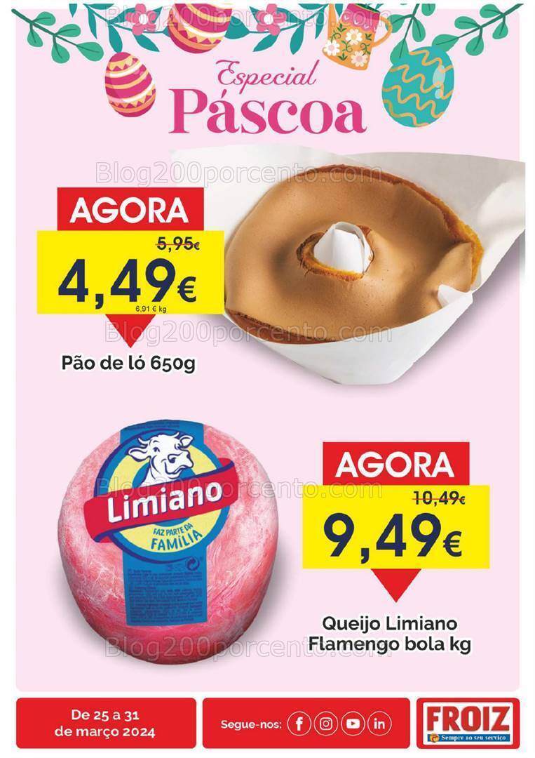 Antevisão Folheto FROIZ Promoções de 25 a 31 março