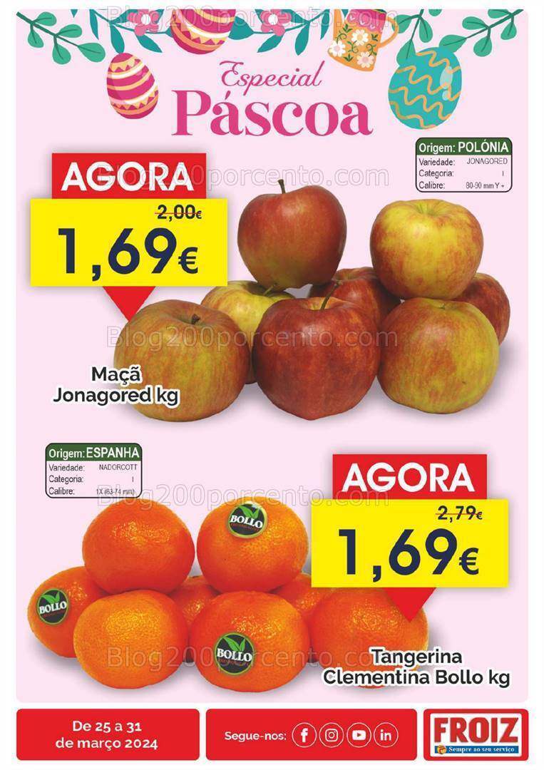 Antevisão Folheto FROIZ Promoções de 25 a 31 março
