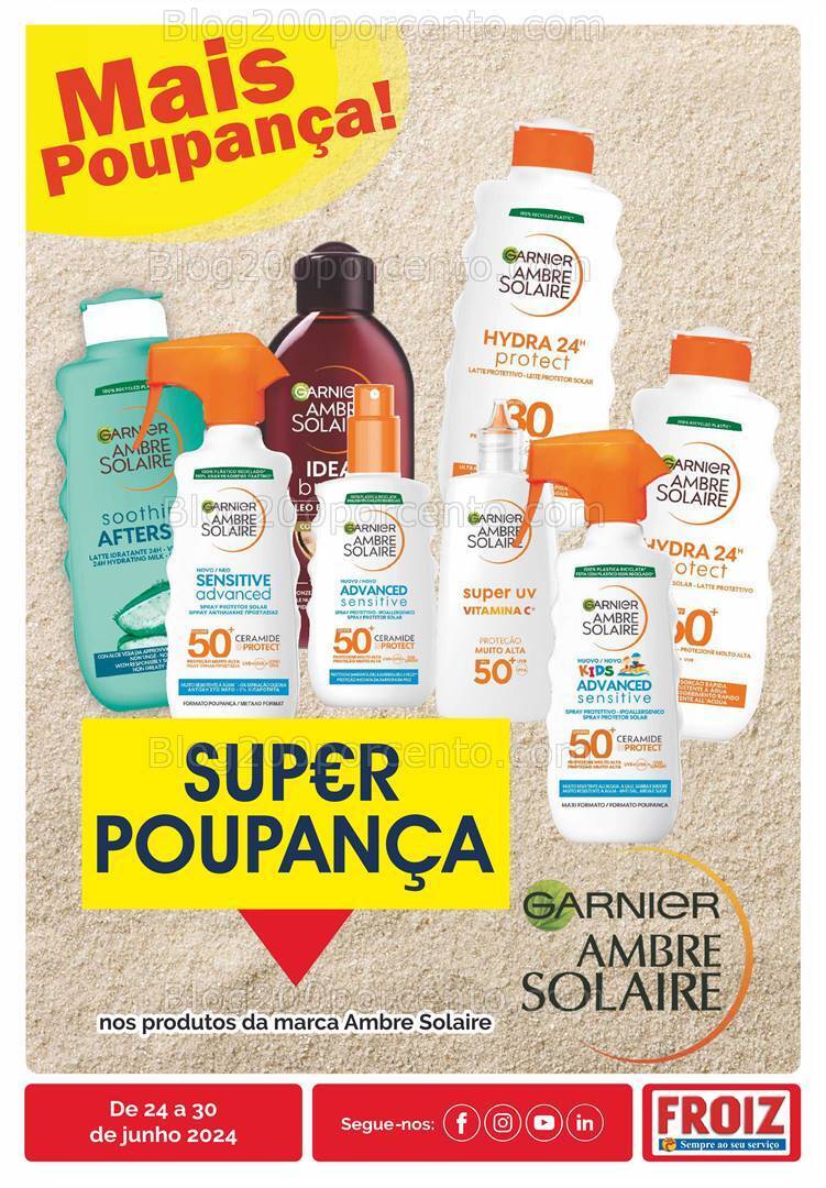 Antevisão Folheto FROIZ Promoções de 24 a 30 junho