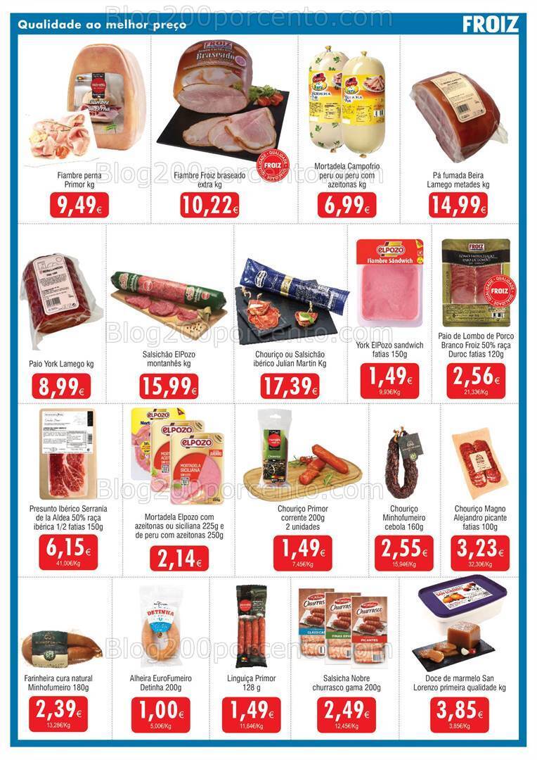 Antevisão Folheto FROIZ Promoções de 10 a 30 julho