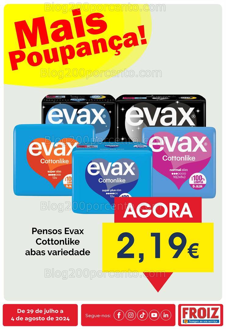 Antevisão Folheto FROIZ Promoções de 29 julho a 4 agosto