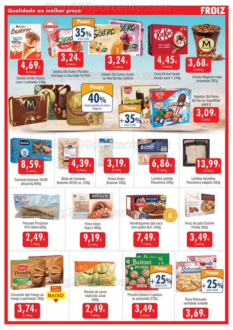 Antevisão Folheto FROIZ Promoções de 31 julho a 20 agosto
