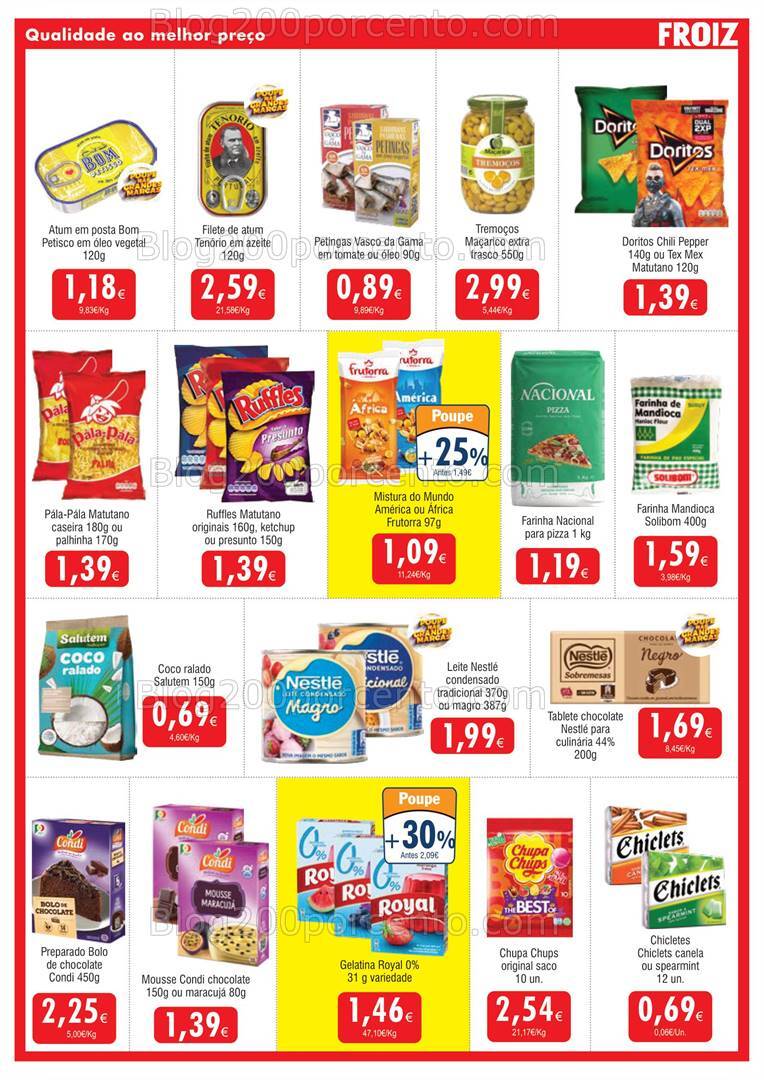 Antevisão Folheto FROIZ Promoções de 31 julho a 20 agosto