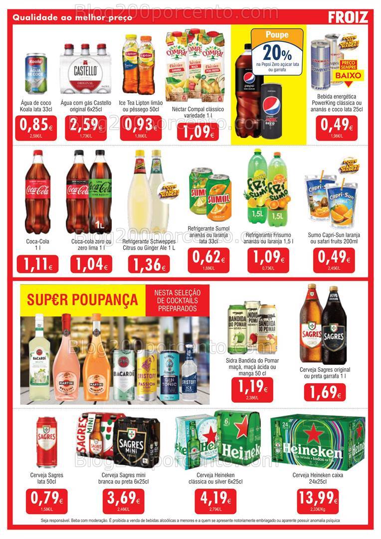 Antevisão Folheto FROIZ Promoções de 31 julho a 20 agosto