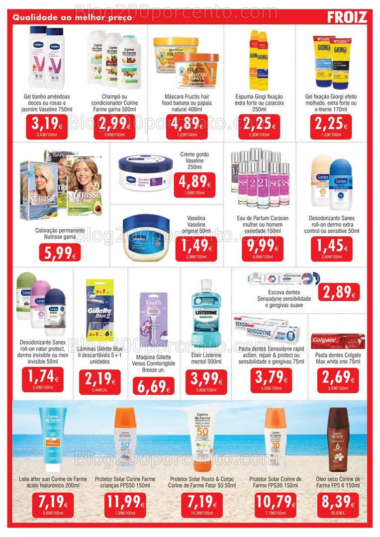 Antevisão Folheto FROIZ Promoções de 31 julho a 20 agosto