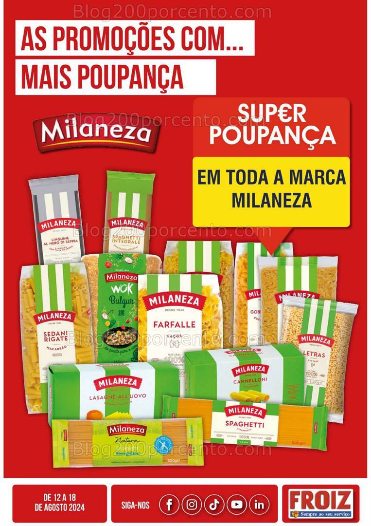 Antevisão Folheto FROIZ Promoções de 12 a 18 agosto