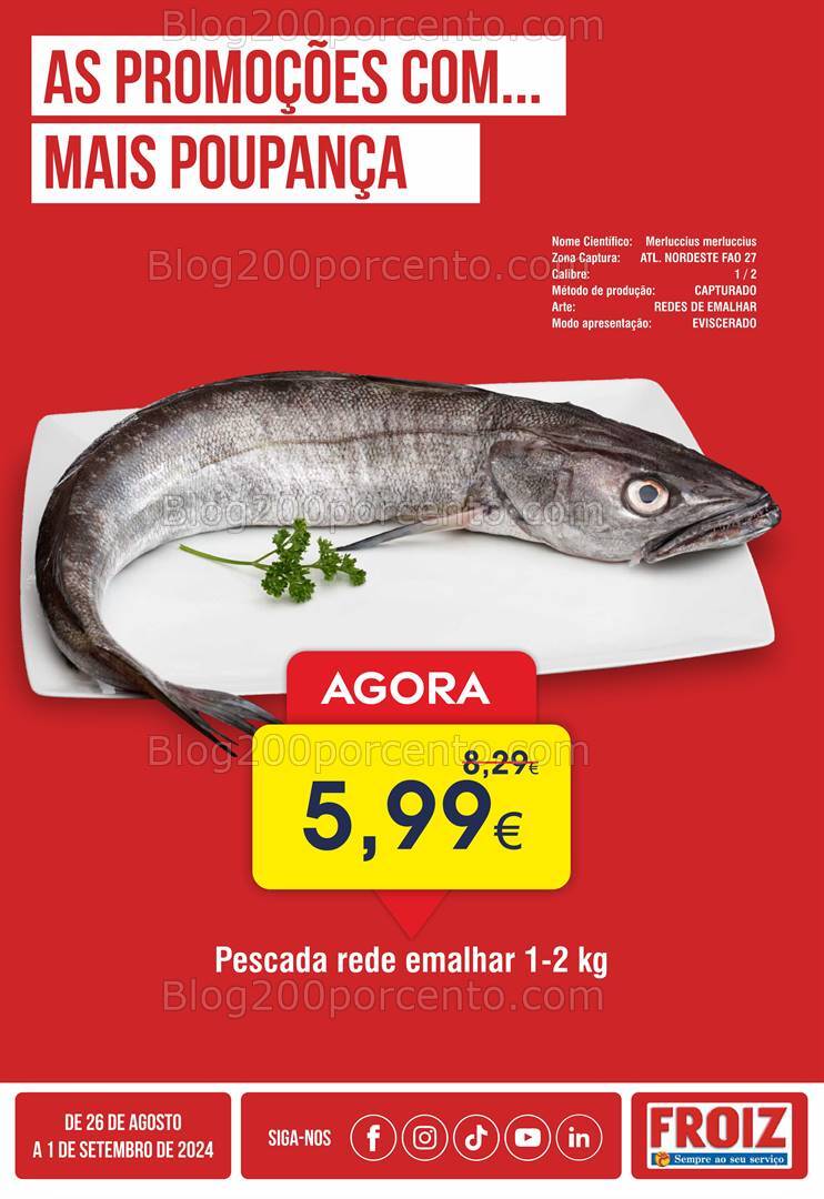 Antevisão Folheto FOIZ Promoções de 26 agosto a 1 setembro