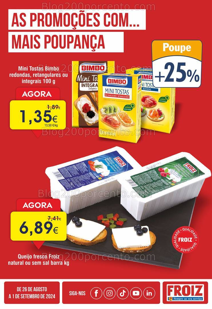 Antevisão Folheto FOIZ Promoções de 26 agosto a 1 setembro