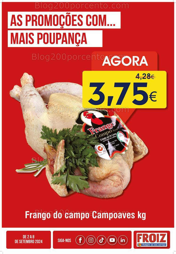 Antevisão Folheto FROIZ Promoções de 2 a 9 setembro