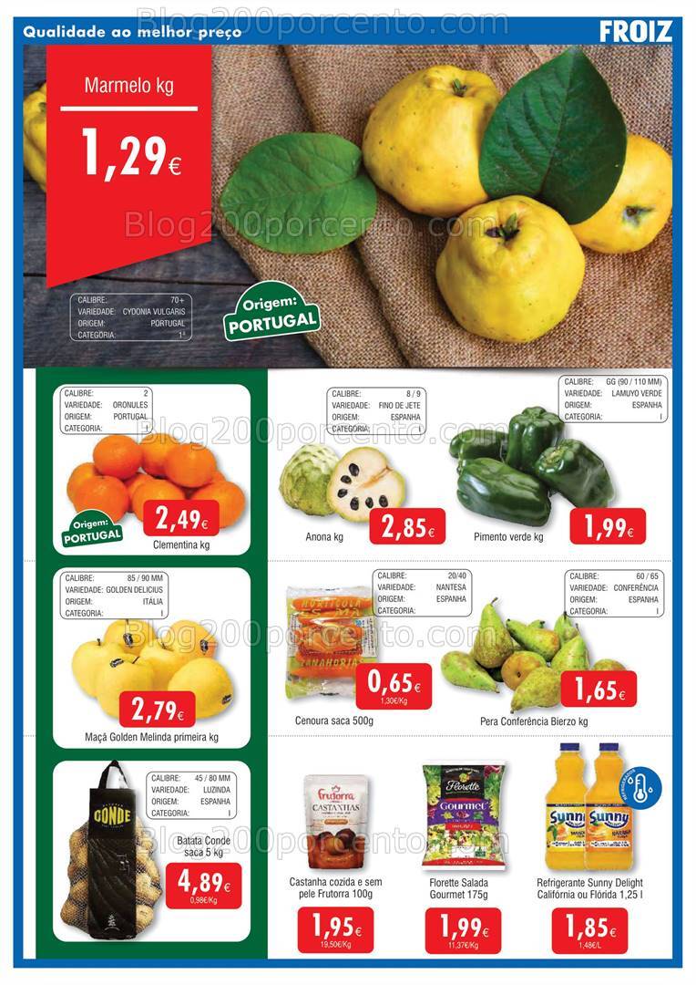 Antevisão Folheto FROIZ Promoções de 10 a 30 outubro