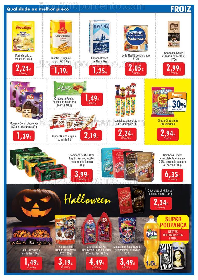 Antevisão Folheto FROIZ Promoções de 10 a 30 outubro