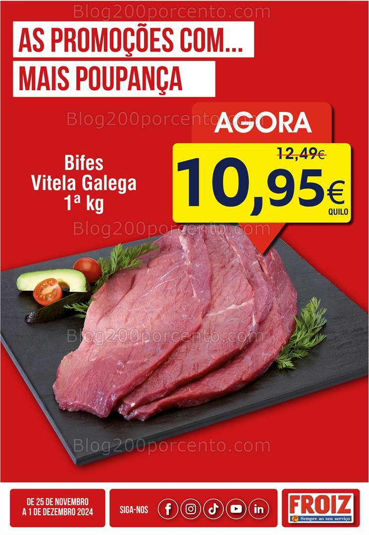 Antevisão Folheto FROIZ Promoções de 26 novembro a 1 dezembro