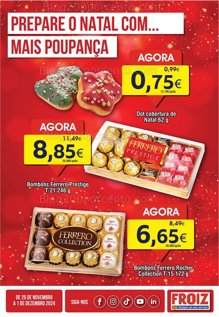 Antevisão Folheto FROIZ Promoções de 26 novembro a 1 dezembro