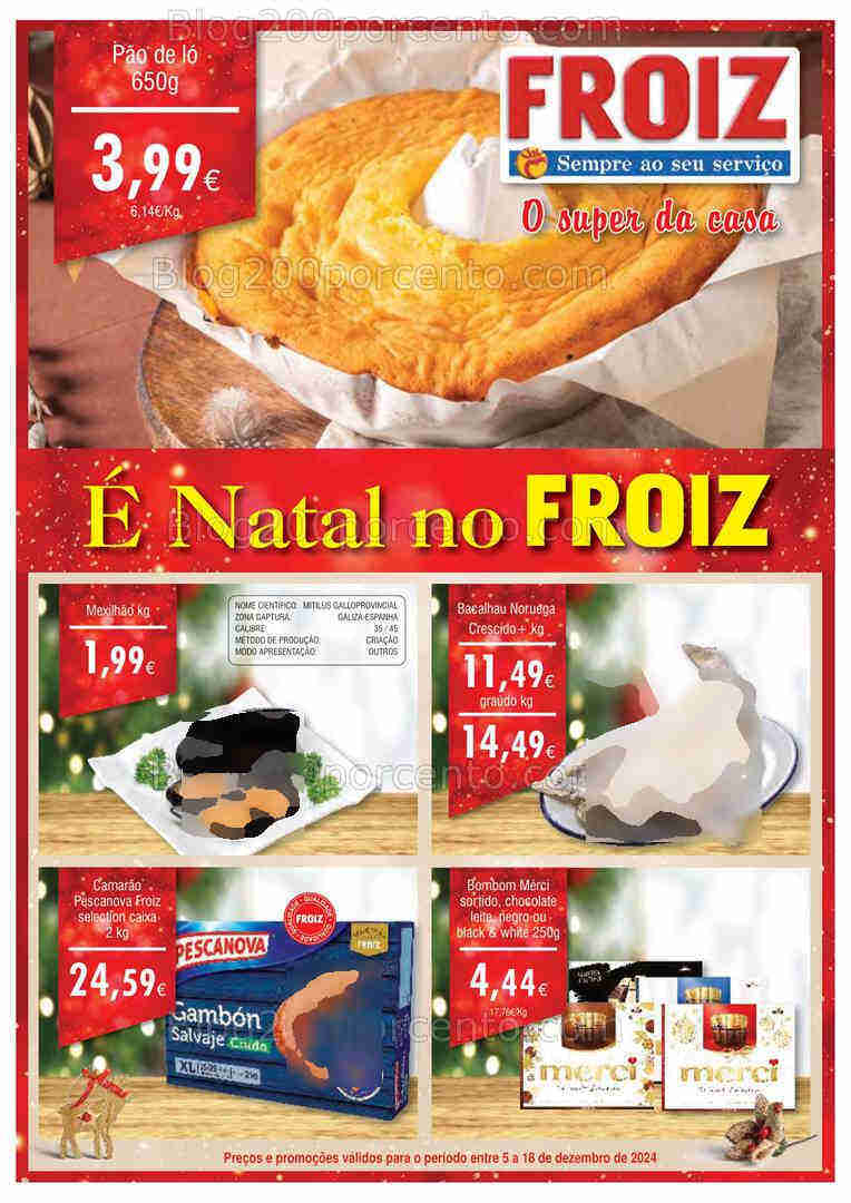 Antevisão Folheto FROIZ Promoções de 5 a 18 dezembro