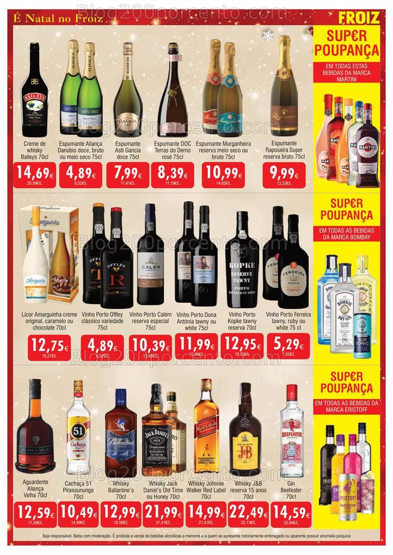 Antevisão Folheto FROIZ Natal Promoções de 19 dezembro a 5 janeiro