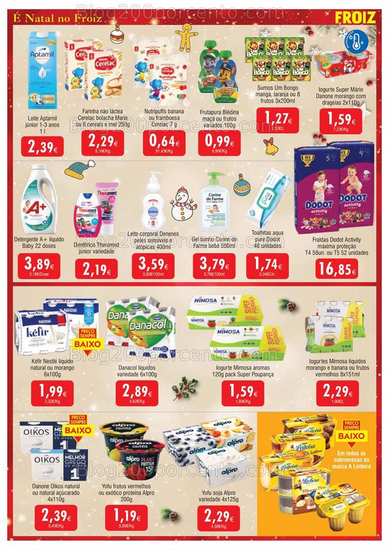 Antevisão Folheto FROIZ Natal Promoções de 19 dezembro a 5 janeiro