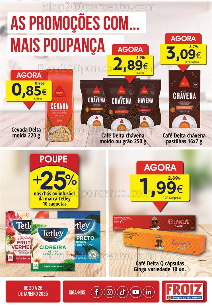 Antevisão Folheto FROIZ Promoções de 20 a 26 janeiro
