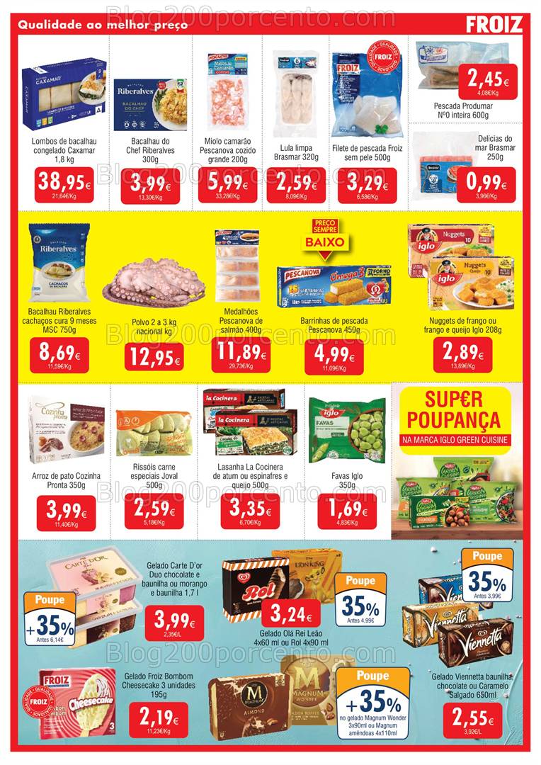 Antevisão Folheto FROIZ Promoções de 12 a 27 fevereiro