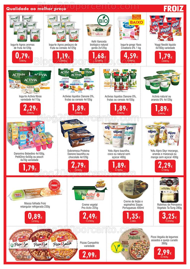 Antevisão Folheto FROIZ Promoções de 12 a 27 fevereiro