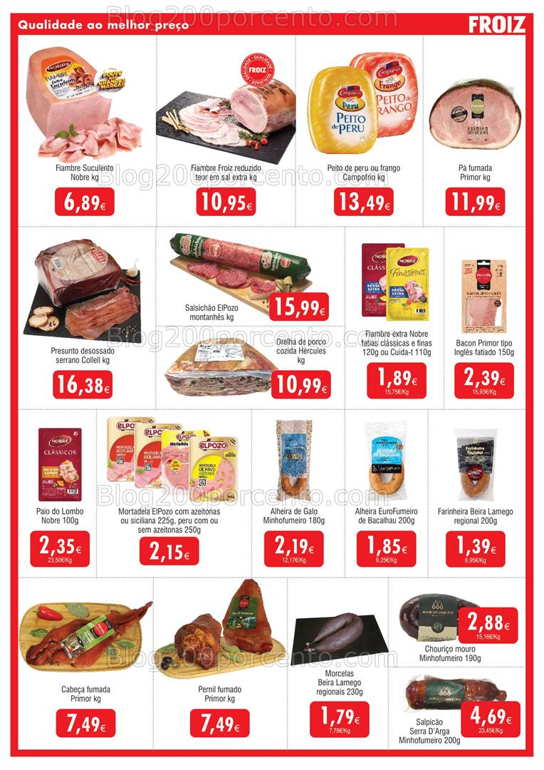 Antevisão Folheto FROIZ Promoções de 12 a 27 fevereiro