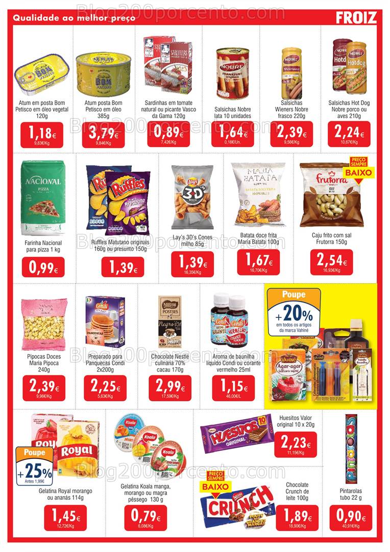 Antevisão Folheto FROIZ Promoções de 12 a 27 fevereiro