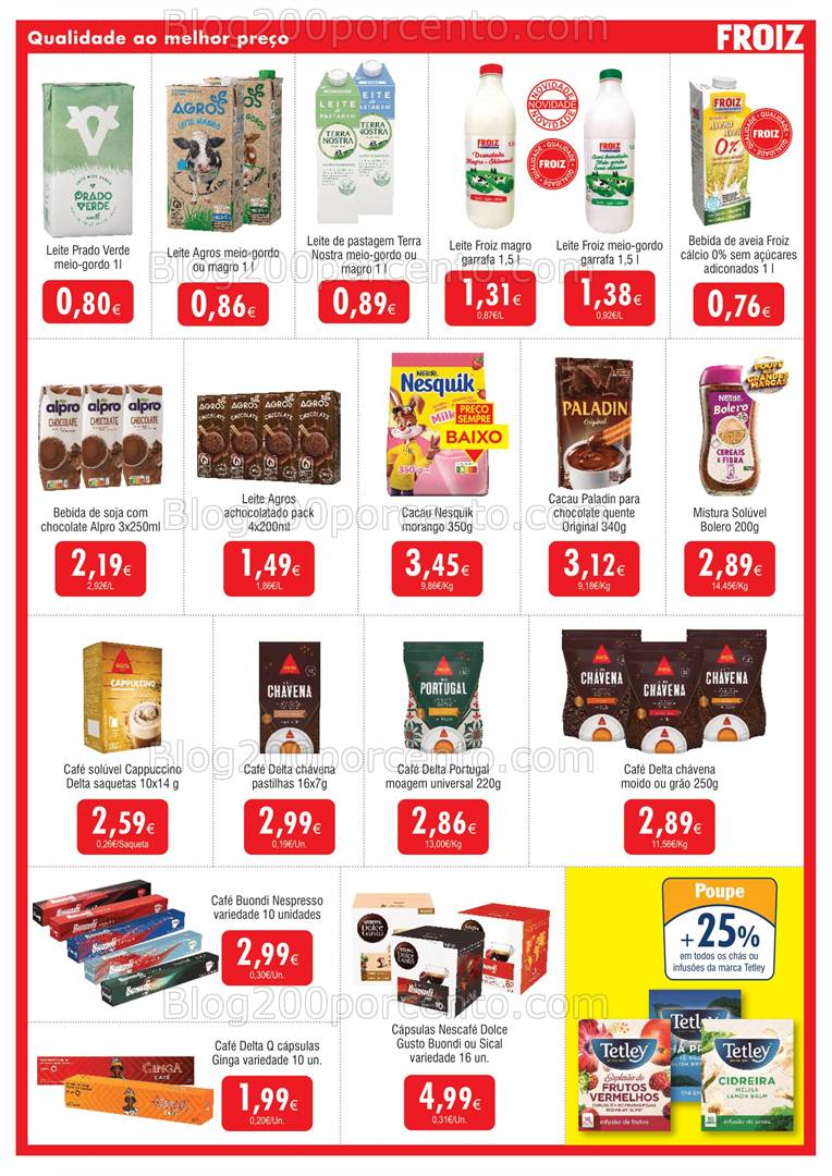 Antevisão Folheto FROIZ Promoções de 12 a 27 fevereiro