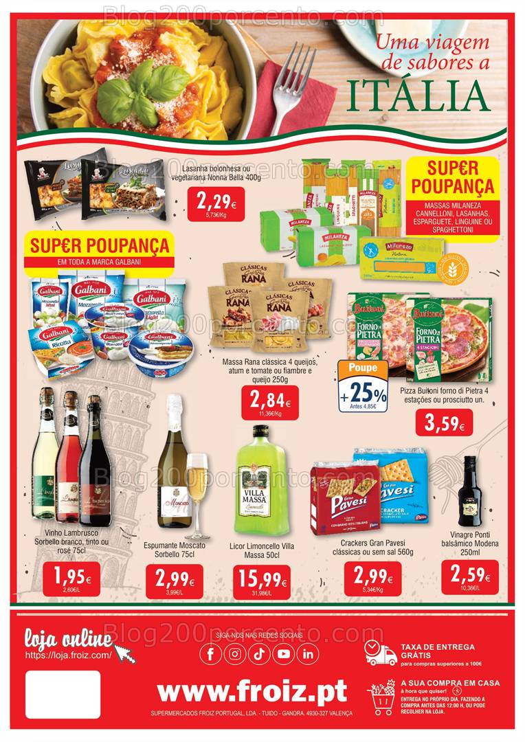 Antevisão Folheto FROIZ Promoções de 12 a 27 fevereiro