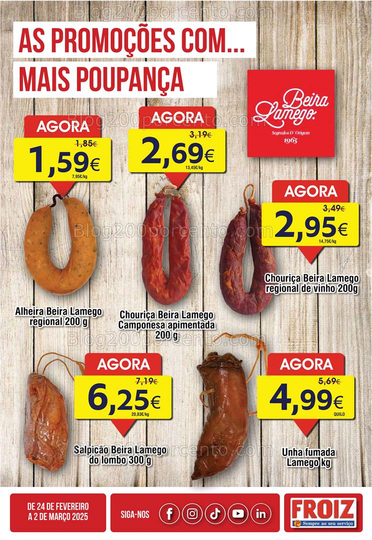 Antevisão Folheto FROIZ Promoções de 24 fevereiro a 2 março