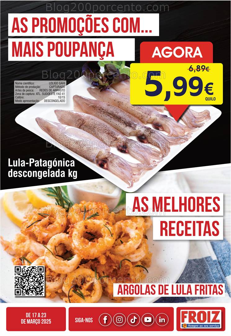 Antevisão Folheto FROIZ Promoções de 17 a 23 março