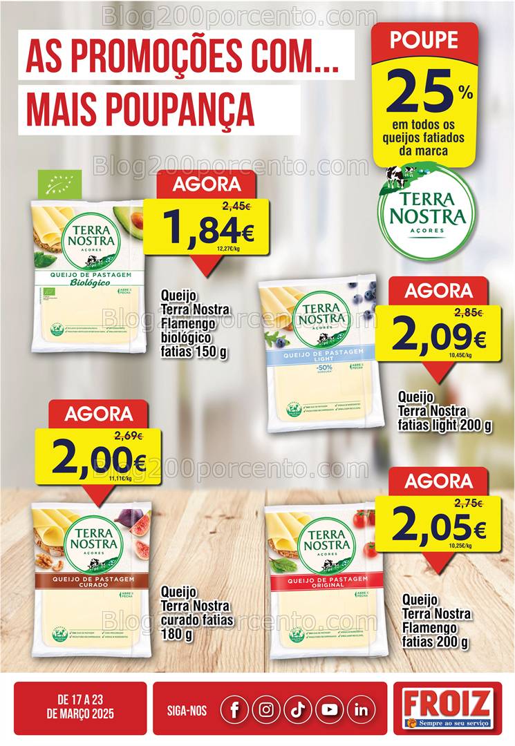Antevisão Folheto FROIZ Promoções de 17 a 23 março