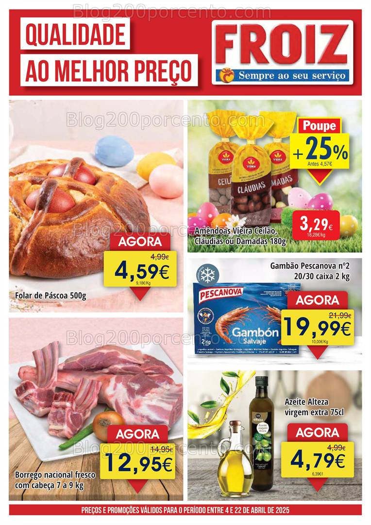 Antevisão Folheto SPAR Promoções de 4 a 22 abril