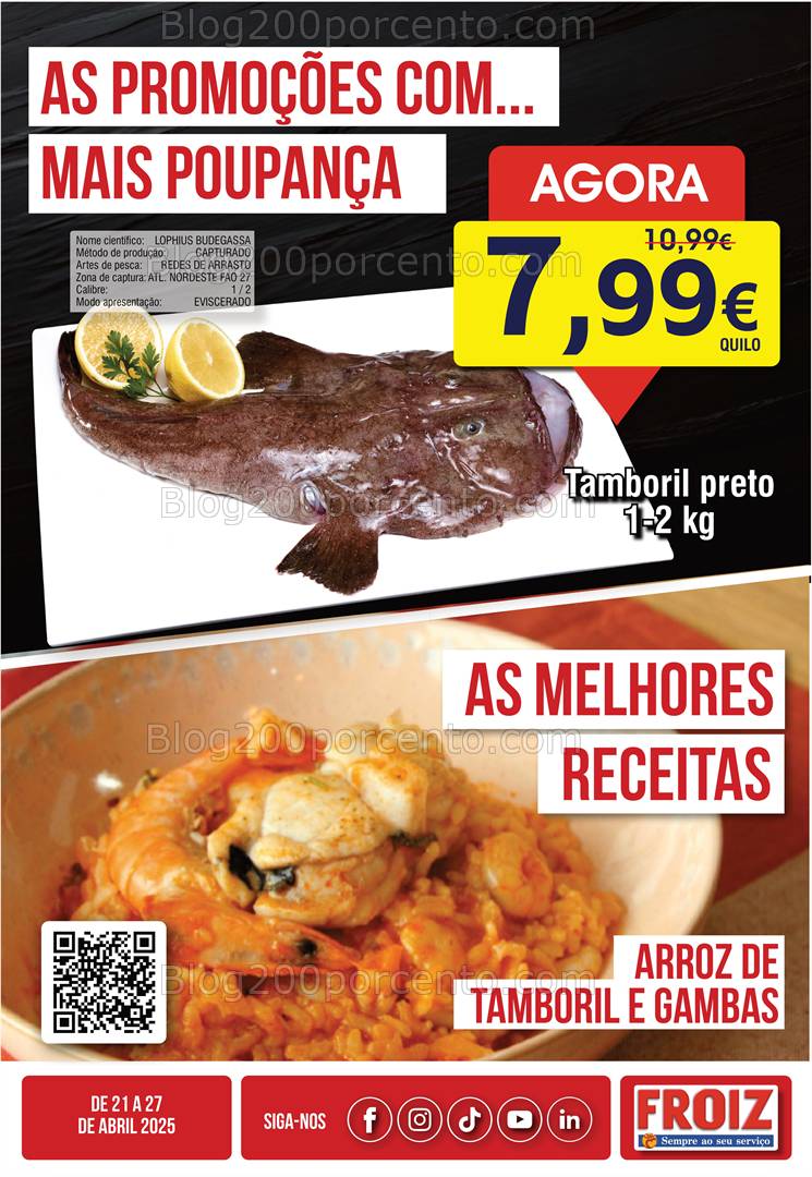 Antevisão Folheto FROIZ Promoções de 21 a 27 abril