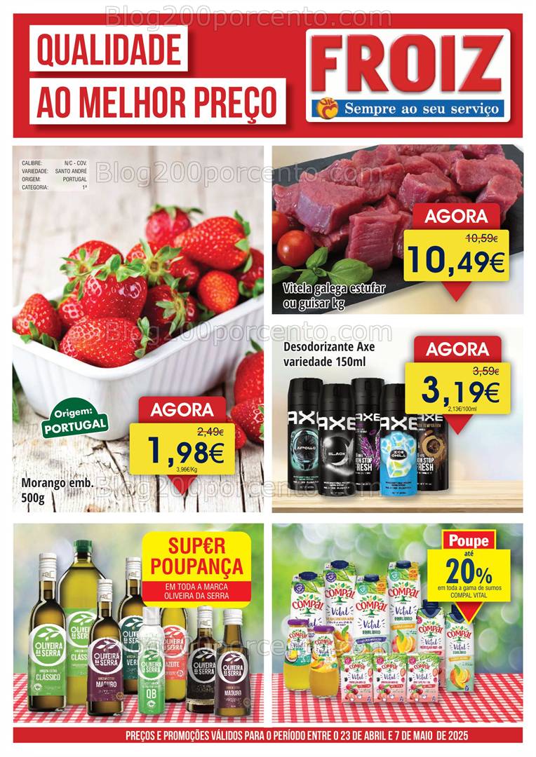 Antevisão Folheto FROIZ Promoções de 23 abril a 7 maio