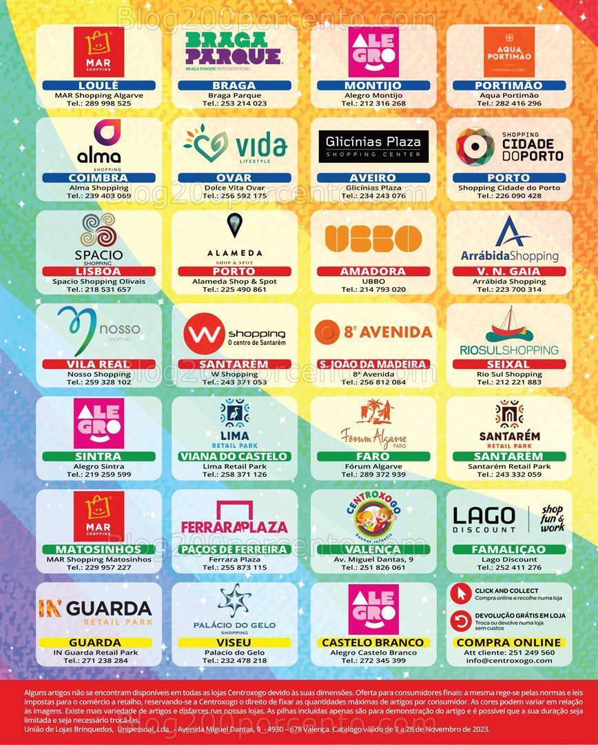 Antevisão Folheto CENTROXOGO Brinquedos Natal Promoções de 3 a 28 novembro