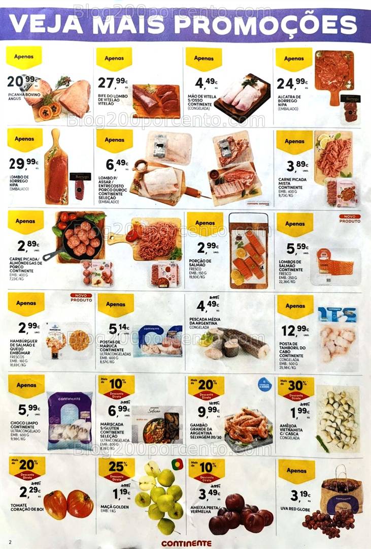 Antevisão Folheto CONTINENTE Promoções Fim de Semana - 4 a 7 abril
