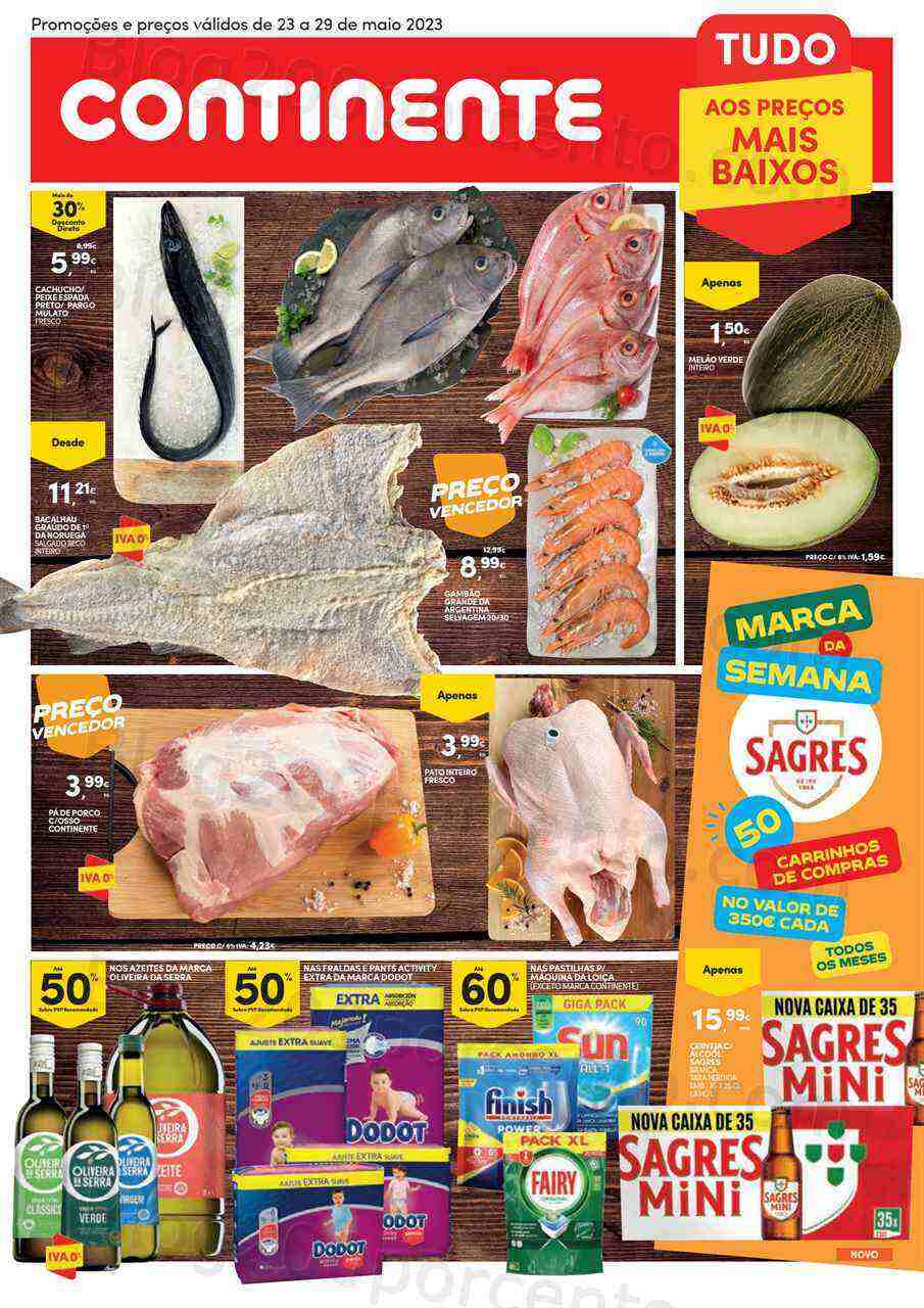 Antevisão Folheto CONTINENTE Modelo - Hiper Promoções de 23 a 29 maio