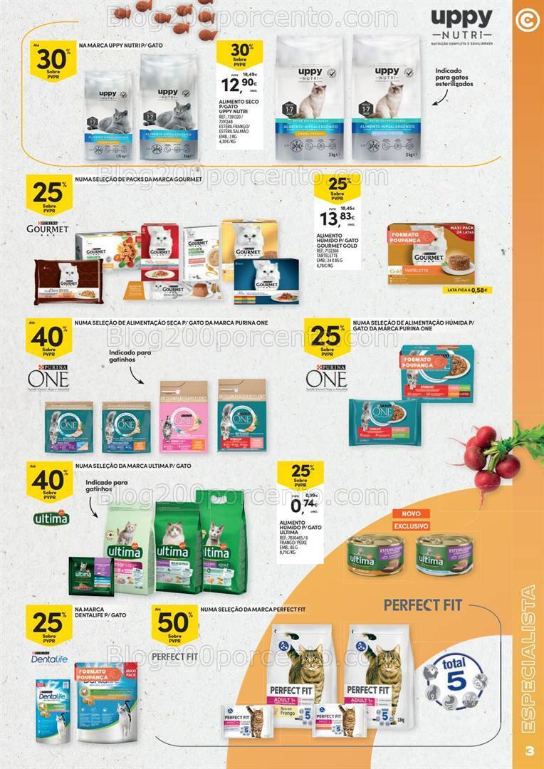 Antevisão Folheto CONTINENTE Pets Promoções de 3 a 22 outubro